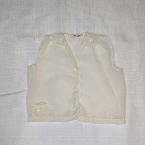 Vintage Girls Button‎ Down Vest